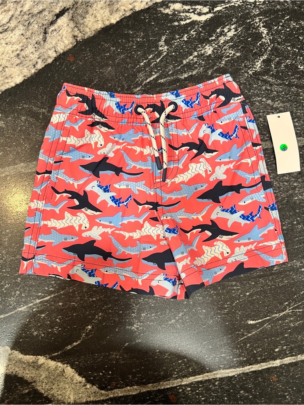 Member’s Mark 3T Shark Print Swim Trunks NWT